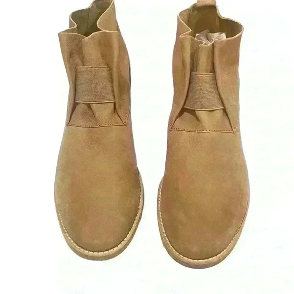 Eileen Fisher Women’s Tan Leather Pull On Ankle Boots Booties Shoes Size 10 - Picture 5 of 11